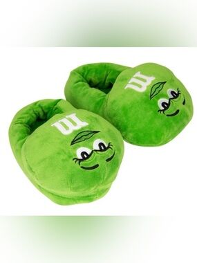 M&M'S Kids Plush Slippers - Green